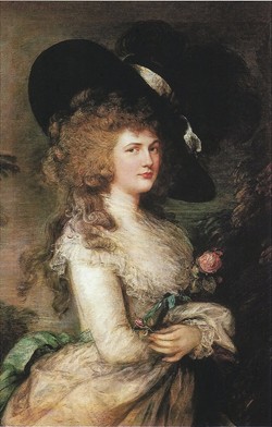 Lady Georgiana Spencer Cavendish, duquesa de Devonshire. Pintada por Thomas Gainsborogh