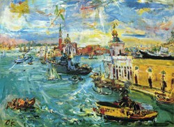 Venecia dogana de Oskar Kokoschka (Belvedere de Viena)