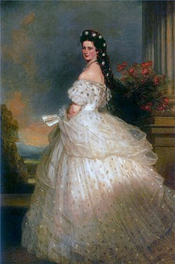 Retrato de Isabel de Baviera, emperatriz de Austria de Franz Xaver Winterhalter