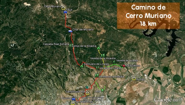 La ruta del Camino a Cerro Muriano