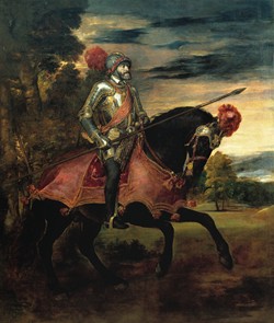 Retrato de Carlos V en la batalla de Mhlberg de Tiziano